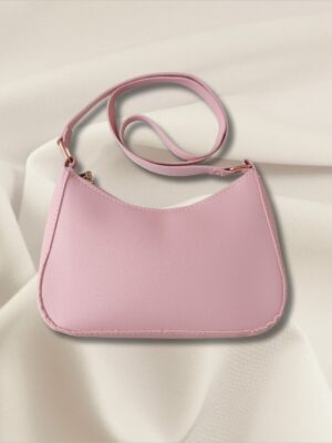 classic shoulder bag for girls pink