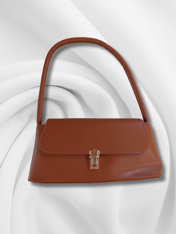classic shoulder bag for girls - brown
