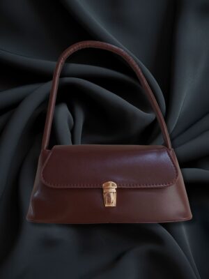 classic shoulder bag for girls chocolate