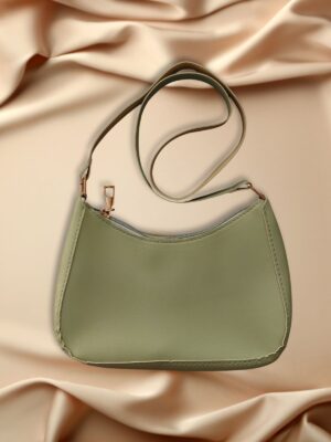 classic shoulder bag for girls green