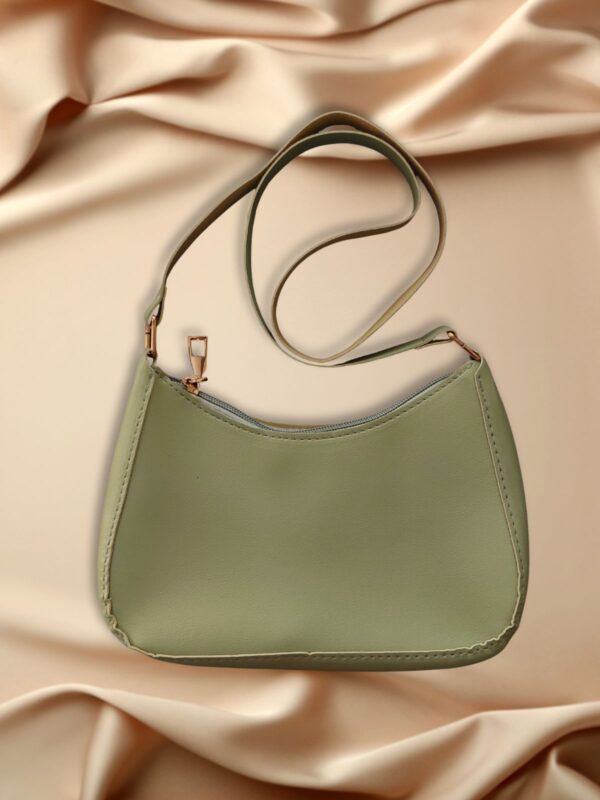 classic shoulder bag for girls green